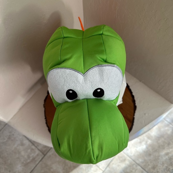 Nintendo Yoshi Adult Costume Hat - Green, White, Orange - Picture 9 of 12